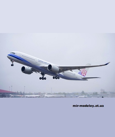 №13416 - Airbus A350-900 China Airlines (Edwin Rodriguez - Michael Tsai) из бумаги