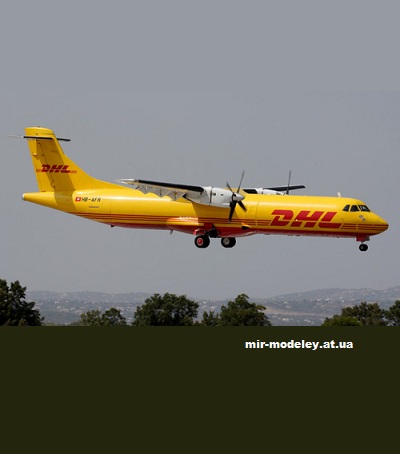 №13472 - ATR 72-200F DHL (Edwin Rodriguez - Mario Solorzano) из бумаги