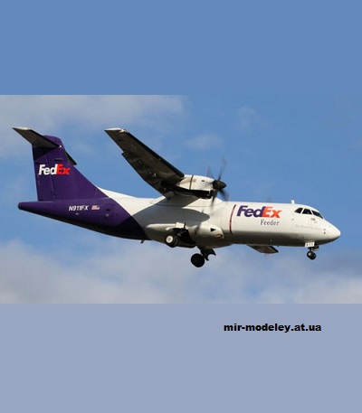 №13455 - ATR 42-300F FEDEX (Edwin Rodriguez - Mario Solorzano) из бумаги