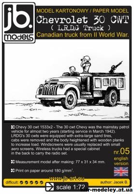 №13404 - Chevrolet 30 CWT (JB Models) из бумаги