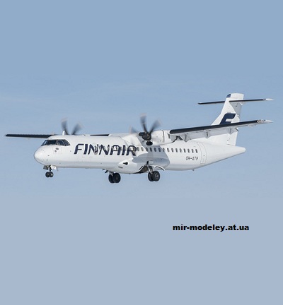 №13474 - ATR 72-500 Finnair (Edwin Rodriguez - Mario Solorzano) из бумаги