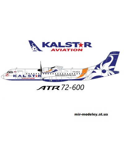 №13491 - ATR 72-600 Kalstar Aviation (Edwin Rodriguez - Mario Solorzano) из бумаги