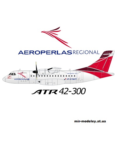 №13457 - ATR 42-300 Aeroperlas Regional (Hermercraft) из бумаги