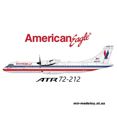 №13470 - ATR 72-212 American Eagle (Edwin Rodriguez - Mario Solorzano) из бумаги