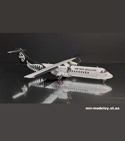 №13479 - ATR 72-600 Air New Zealand All black (Edwin Rodriguez - Mario Solorzano) из бумаги