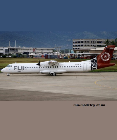 №13481 - ATR 72-600 Fiji Airways (Edwin Rodriguez - Mario Solorzano) из бумаги