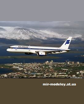 №13498 - Boeing 757-200 Icelandair Retro (Hermercraft) из бумаги