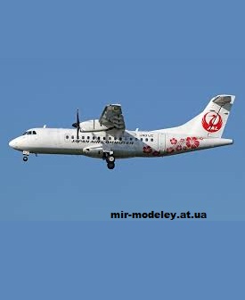 №13465 - ATR 42-600 JAL Flower (Edwin Rodriguez) из бумаги