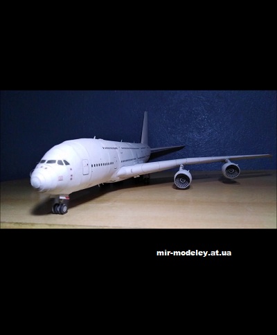 №13435 - Airbus A380 Blank papercraft (Edwin Rodriguez) из бумаги