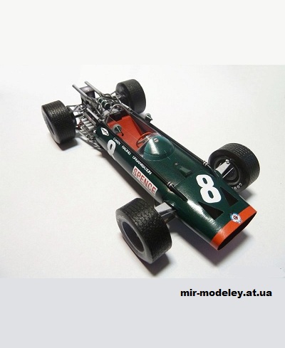 №13552 - BRM P83 H16 1967 British GP J.Stewart,GP Belgium J.Stewart (Forum Team 089) из бумаги