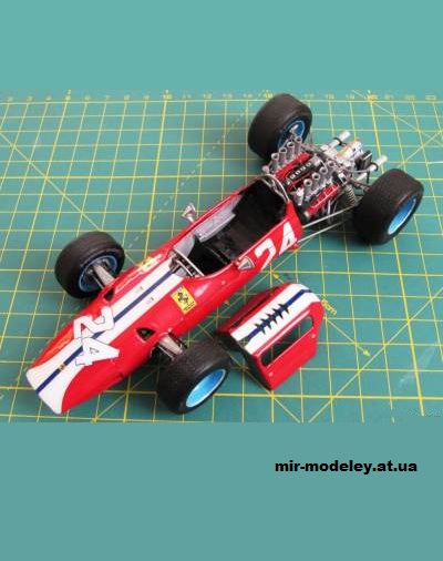 №13552 - Болид Ferrari 158 - GP Italia 1964 (Forum Team 09) из бумаги