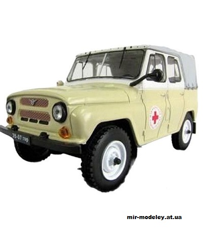 №13573 - УАЗ-469 МЕДПОМОЩЬ (Novamodel) из бумаги