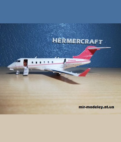 №13522 - Bombardier Challenger 300 BAC Credomatic с салоном (Hermercraft) из бумаги