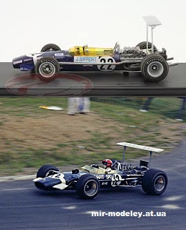 №13563 - Lotus 49 GP Canada & British GP J.Siffert (Forum Team) из бумаги