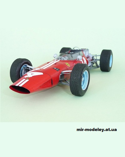№13553 - Ferrari 1512 Mexico GP, Pedro Rodrigez (1965) (Forum Team 006) из бумаги