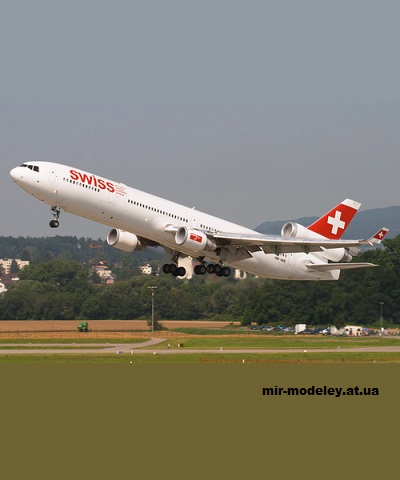 №13535 - Mcdonnell Douglas MD-11 Swiss International Air Lines (Edwin Rodriguez) из бумаги