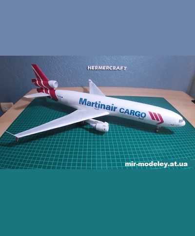 №13538 - McDonnell Douglas MD-11F Martinair Cargo из бумаги