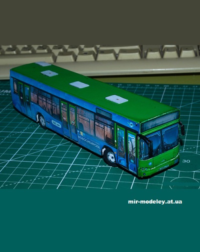 №13646 - МАЗ-103.465 № М683НН154, г. Новосибирск (Перекрас Mungojerrie) из бумаги