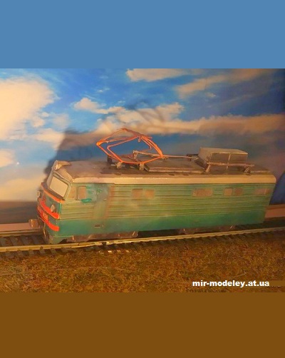 №13601 - ВЛ10-1628 (Перекрас модели от Mungojerrie) из бумаги