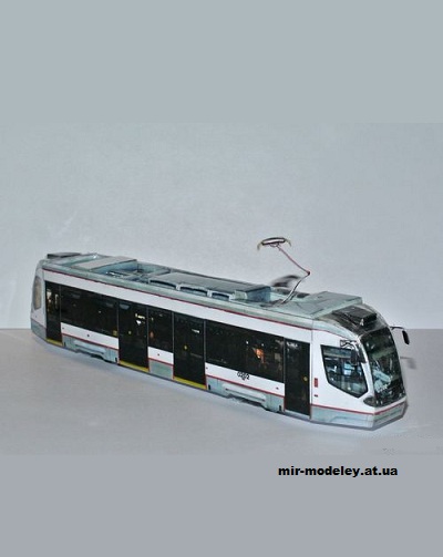 №13597 - Трамвай 71-911 «City Star» (Mungojerrie) из бумаги