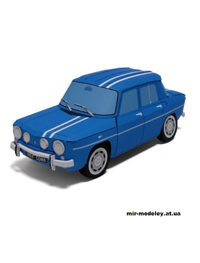 №13708 - Renault 8 Gordini (Ichiyama's Paper Cards) из бумаги