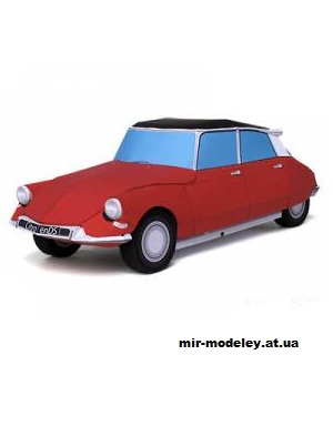 №13710 - Citroen DS (Ichiyama's Paper Cards) из бумаги