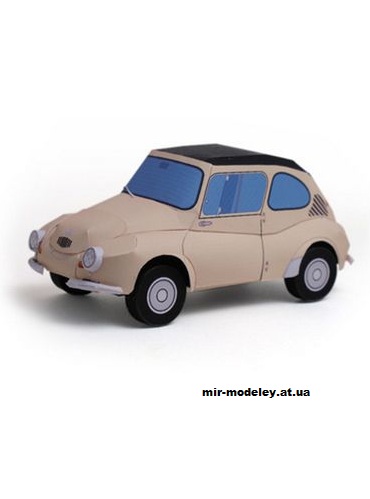 №13706 - Subaru 360 (Ichiyama's Paper Cards) из бумаги