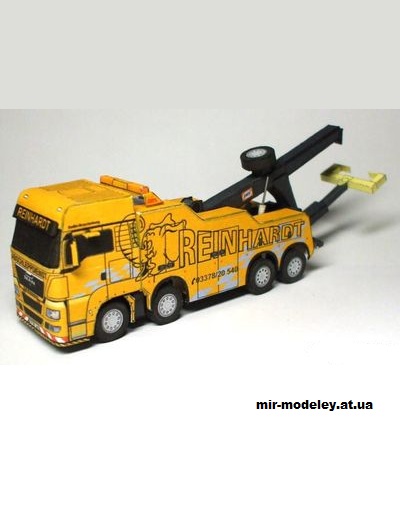 №13715 - MAN TGS 8x4 35.480 Reinhardt (Richibox) из бумаги