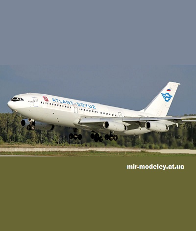 №13791 - Ил-86 «Атлант-Союз» (Denn & Kav1961) из бумаги