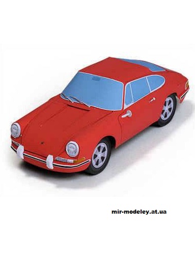 №13711 - Porsche 911S (Ichiyama's Paper Cards) из бумаги