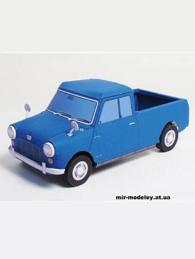 №13705 - Austin Seven / Morris Mini (Ichiyama's Paper Cards) из бумаги