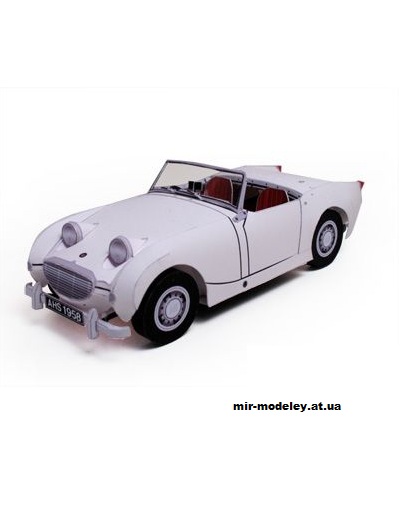 №13707 - Austin-Healey Sprite (Ichiyama's Paper Cards) из бумаги