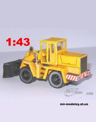№13810 - Колёсный погрузчик UNC-151 [ZMK 26] из бумаги