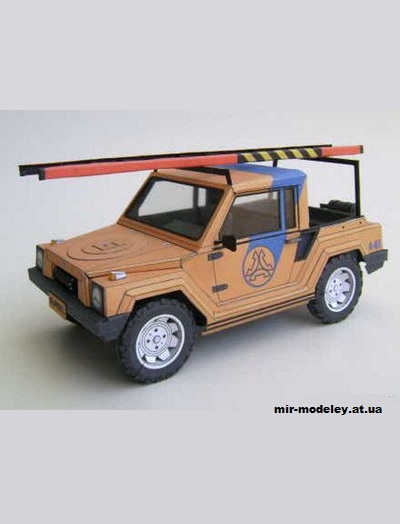 №13853 - Gurgel X12-RM (Papel MOD) из бумаги