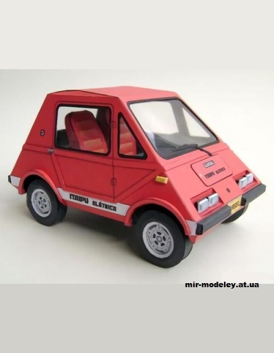 №13854 - Электрический автомобиль Gurgel Itaipu E-150 (Papel MOD) из бумаги
