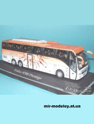 №13799 - Автобус Volvo 9700 Prestige (ZMK 07) из бумаги