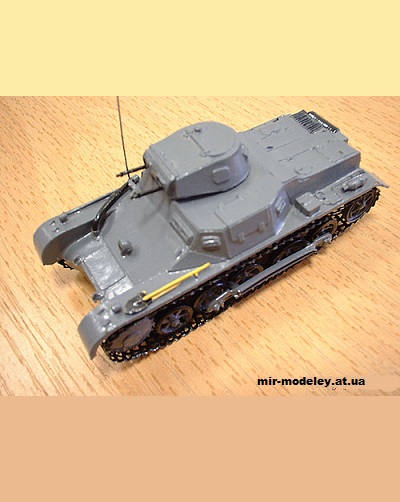 №13826 - PzKpfw I Ausf B (Serezasmodels) из бумаги