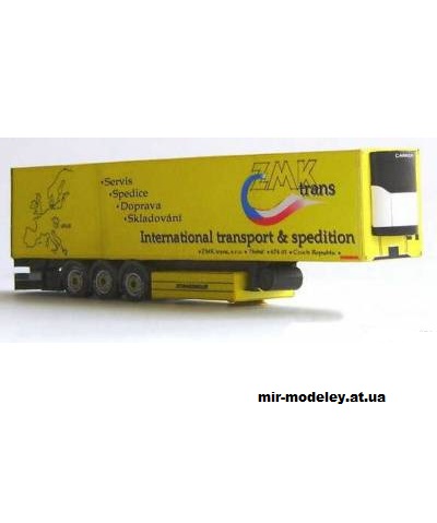 №13798 - Прицеп Schwarzmuller (ZMK 04) из бумаги