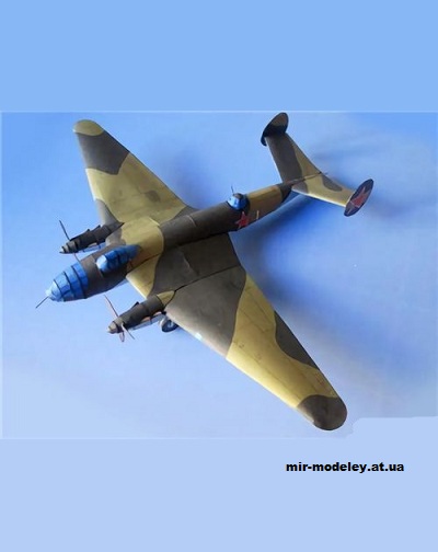 №13849 - Бомбардировщик Ер-2 (Murph's Models) из бумаги