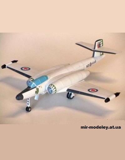 №13831 - Avro Canada CF-100 Canuck (Murph's Models) из бумаги