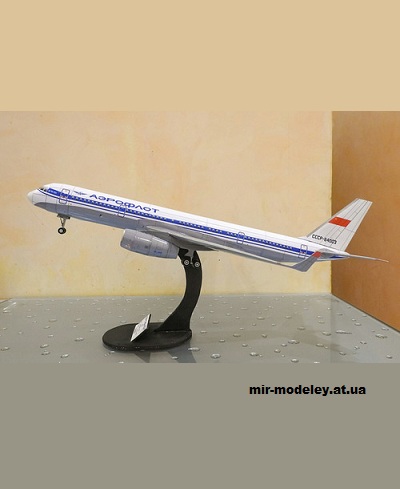 №13893 - Ту-204 Аэрофлот СССР (o1399xa - kav1961) из бумаги