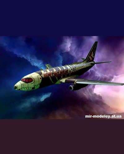 №13833 - Boeing 737 Scarelines - Halloween Release (Murphs Models) из бумаги