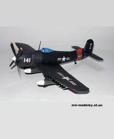 №13841 - Martin AM-1 Mauler (Murph's Models) из бумаги