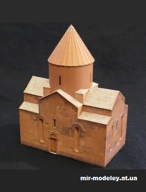 №13966 - Церковь Святого Григория Просветителя / Église Saint-Grégoire-l’Illuminateur (Secanda) из бумаги