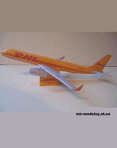 №13895 - Ту-204С DHL (o1399xa - kav1961) из бумаги