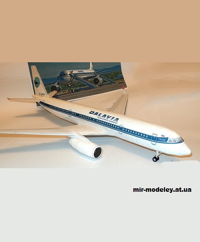 №13896 - Ту-214 Дальавиа (o1399xa) из бумаги