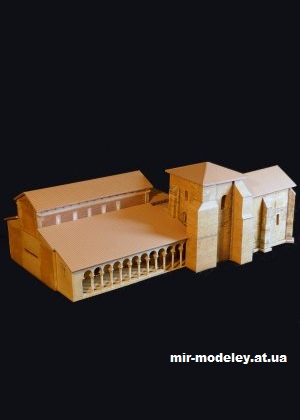 №13964 - Церковь Сан-Мигель-де-Эскалада / Iglesia de San Miguel de Escalada (Secanda) из бумаги