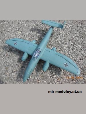 №13907 - Многоцелевой истребитель Heinkel He 280 (Rudolf Heger) из бумаги