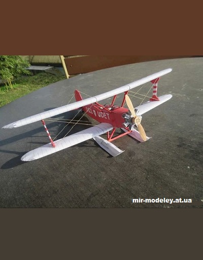 №13915 - Udet Flamingo (Rudolf Heger) из бумаги