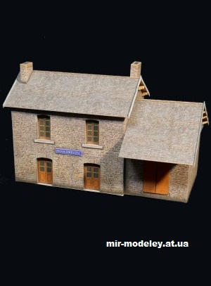 №13967 - Станции поезда-Карот / Les gares du Train-Carottes (Secanda) из бумаги